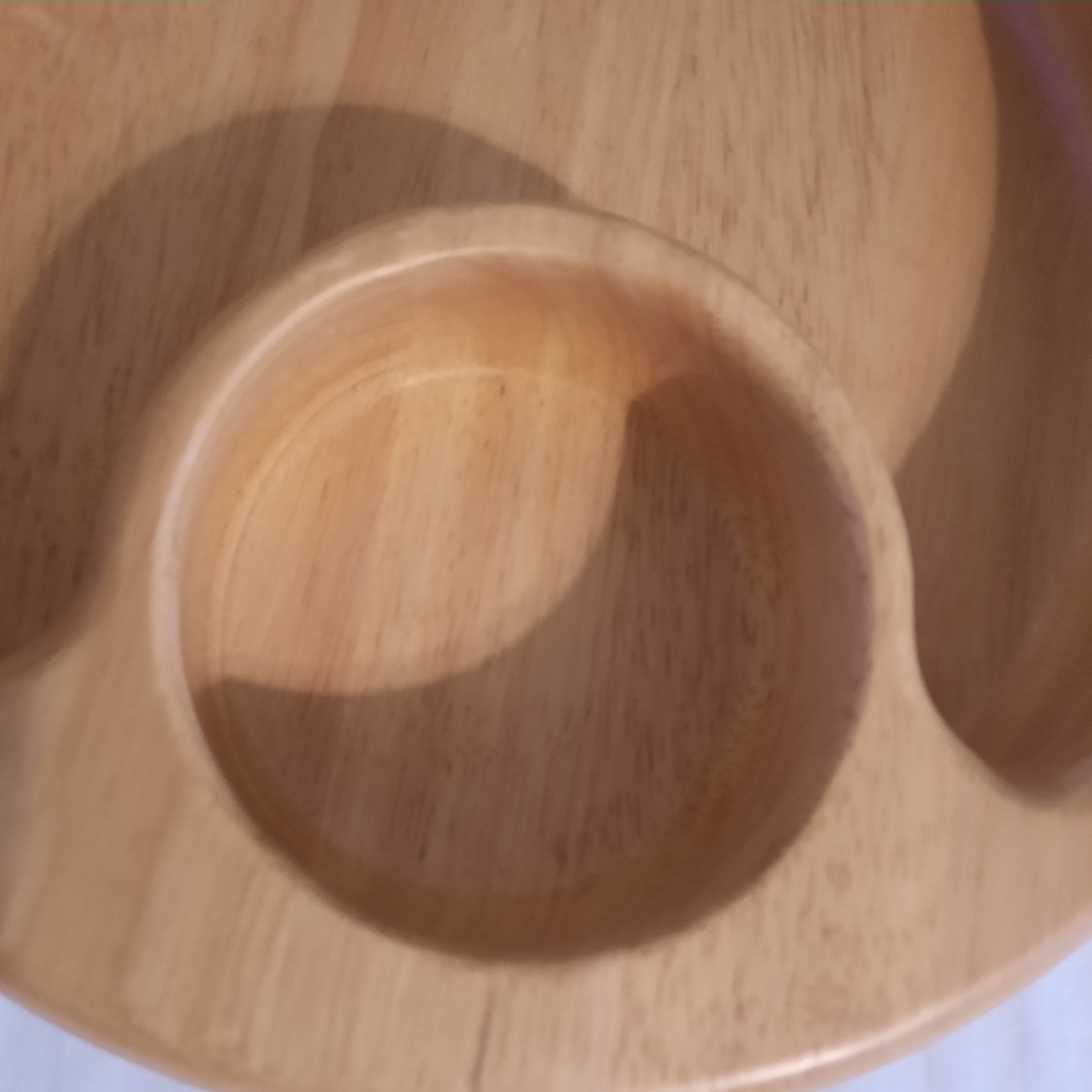 Wooden Chip and Dip Bowl - Picture 2 of 8